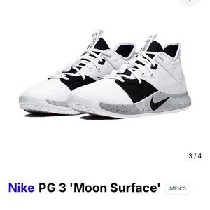 RARE Men’s Nike PG 3 Moon Surface pre-production sample signed by QC/developer